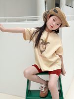 【90-160】半袖Tシャツ 女の子 動物柄 カートゥーン 着せやすい - 画像 (7)