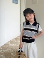 【100-170】ベスト or Tシャツ 女の子 ボーダー 通学・お出かけに - 画像 (7)