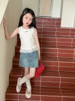 【100-170】ベスト 女の子 フリルデザイン シンプル - 画像 (2)
