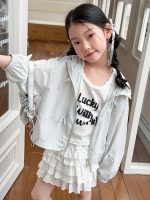 【100-170】UVカットアウター 女の子 軽量 フード付き リボン付き - 画像 (7)