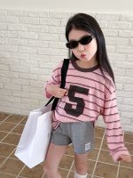 【100-170】長袖トップス 女の子 ボーダー カジュアル 通気性抜群 - 画像 (12)