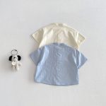 【73-120】半袖シャツ or パンツ ベビー 男の子 前開き プリント - 画像 (8)