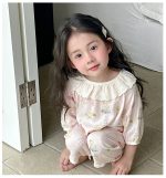 【100-160】パジャマ ガーゼ 女の子 ルームウェア 七分袖 上下セット エアコン対策 キッズ 部屋着 - 画像 (15)