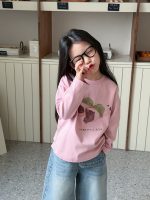 【90-160】長袖Tシャツ 女の子 カートゥーン プリント 肌触り良い - 画像 (4)