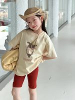 【90-160】半袖Tシャツ 女の子 動物柄 カートゥーン 着せやすい - 画像 (10)
