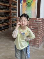 【100-170】トップス 女の子 おしゃれ レイヤード風 レース 切り替え - 画像 (8)
