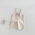 【73-120】Tシャツ or サロペット ベビー 女の子 可愛い 花柄 リボン付き - 画像 (9)