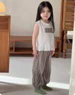 【100-170】パジャマ 綿95% ノースリーブ 女の子 花柄 キッズ 部屋着 エアコン対策 ルームウェア - 画像 (14)