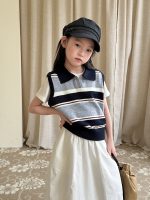 【100-170】ベスト or Tシャツ 女の子 ボーダー 通学・お出かけに - 画像 (6)
