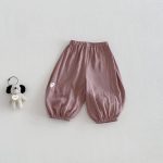 【73-120】パンツ ベビー 男女兼用 無地 ナチュラル 通気性抜群 - 画像 (7)
