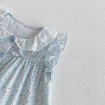 【73-120】トップス ベビー 女の子 おしゃれ 花柄 フリルデザイン - 画像 (7)