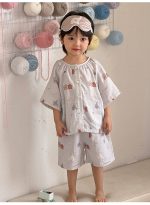 【90-160】ルームウェア 男の子 半袖 前開き カートゥーンプリント - 画像 (9)