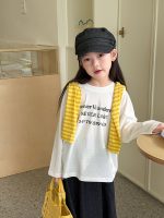 【100-170】長袖トップス 女の子 英字プリント 日焼け防止 - 画像 (9)