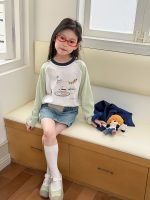 【100-170】長袖トップス 女の子 動物柄 カジュアル 配色 - 画像 (7)
