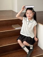 【100-170】ポロシャツ風Tシャツ 女の子 シンプル さわやか - 画像 (10)