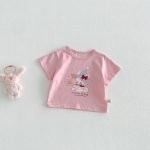 【73-120】半袖Ｔシャツ ベビー 女の子 可愛い プリント - 画像 (9)