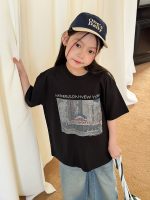 【90-160】半袖Tシャツ 女の子 トレンド ストリート プリント - 画像 (7)