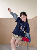 【100-170】長袖トップス 女の子 カートゥーン レイヤード風 - 画像 (4)