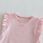【73-120】ベスト or パンツ ベビー 女の子 無地 おしゃれ フリルデザイン - 画像 (19)