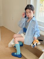 【100-170】シャツ 女の子 チェック柄 日焼け防止 - 画像 (8)