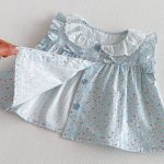 【73-120】トップス ベビー 女の子 おしゃれ 花柄 フリルデザイン - 画像 (10)