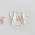 【73-120】半袖Ｔシャツ ベビー 女の子 可愛い プリント - 画像 (10)