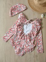 【80-130】水着 長袖 UVカット 背中あき かわいい 女の子 スイムウェア - 画像 (22)