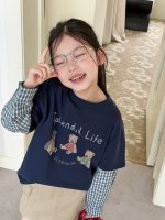 【100-170】長袖トップス 女の子 カートゥーン レイヤード風 - 画像 (6)