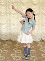 【100-170】半袖Tシャツ 女の子 無地 シンプル