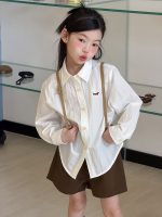 【100-170】シャツ 女の子 犬柄 キャンパス 着せやすい - 画像 (2)