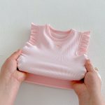 【73-120】ベスト or パンツ ベビー 女の子 無地 おしゃれ フリルデザイン - 画像 (22)