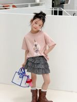 【90-160】半袖Tシャツ 女の子 動物柄 カートゥーン 着せやすい - 画像 (12)
