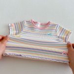 【73-120】Tシャツ ベビー 女の子 ボーダー柄 カラフル - 画像 (12)