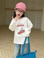 【90-160】長袖Tシャツ 女の子 カートゥーン プリント 肌触り良い - 画像 (3)