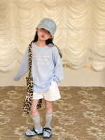 【100-170】長袖トップス 女の子 英字プリント 日焼け防止 - 画像 (10)