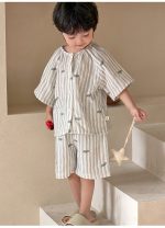 【90-160】ルームウェア 男の子 半袖 前開き カートゥーンプリント - 画像 (10)