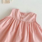 【73-120】ワンピース ベビー 女の子 ハート ノースリーブ - 画像 (17)