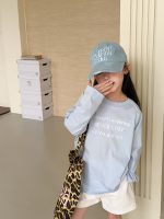 【100-170】長袖トップス 女の子 英字プリント 日焼け防止 - 画像 (8)