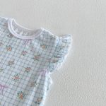 【73-120】セットアップ ベビー 女の子 花柄 チェック柄 - 画像 (12)