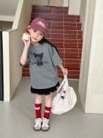 【90-160】半袖Tシャツ 女の子 ねこ柄 可愛い カジュアル - 画像 (5)