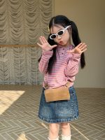 【100-170】長袖Tシャツ 女の子 フード付き ボーダー柄 - 画像 (6)