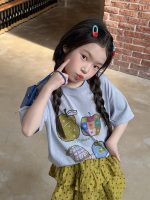 【100-170】半袖Tシャツ 女の子 カートゥーン 合わせやすい - 画像 (6)