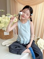 【100-170】ベスト 女の子 フリルデザイン シンプル - 画像 (8)
