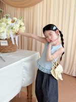 【100-170】ベスト 女の子 フリルデザイン シンプル - 画像 (9)