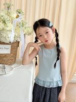 【100-170】ベスト 女の子 フリルデザイン シンプル - 画像 (10)