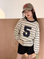 【100-170】長袖トップス 女の子 ボーダー カジュアル 通気性抜群 - 画像 (11)