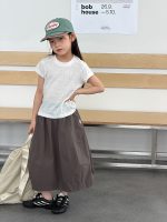 【100-170】ミディ丈スカート 女の子 韓国風 ガーリー ふんわり - 画像 (7)