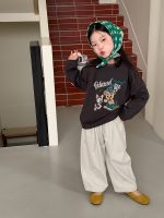 【90-160】長袖Tシャツ 女の子 カートゥーン プリント 肌触り良い