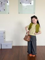 【100-170】半袖Tシャツ 女の子 無地 シンプル - 画像 (3)