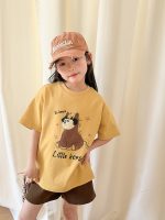 【90-160】半袖Tシャツ 女の子 動物柄 カートゥーン 着せやすい - 画像 (8)